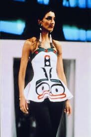 Runway look with formline graphic
